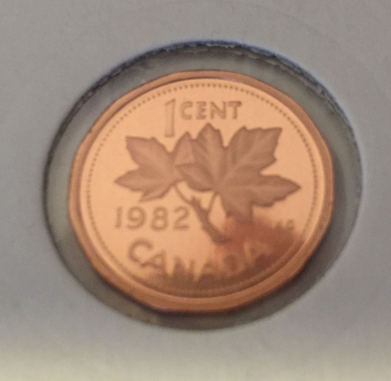 1982 Canada 1-cent Proof w/Frosted Finish