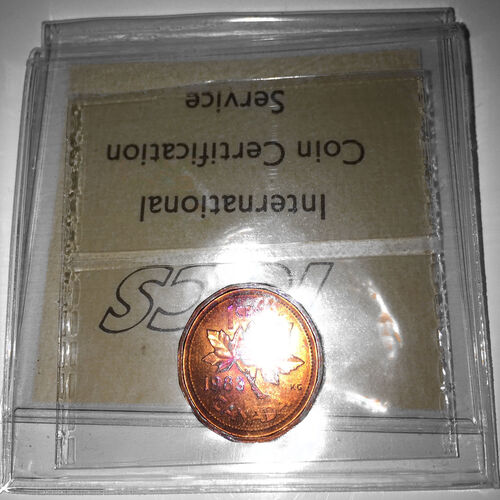 1983 Canada 1-Cent ICCS MS-64 RED *Near Beads*