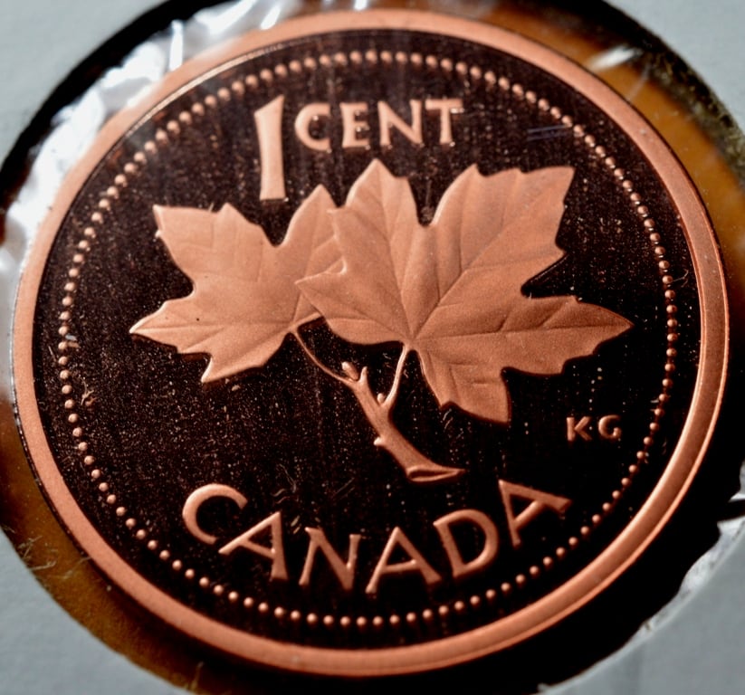 2002 Canada 1-cent Proof w/Frosted Finish