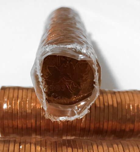 1993 Canada 1-Cent Original Roll