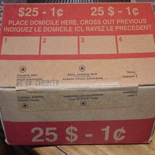 2012 Canada 1-Cent Sealed Mint Box - Zinc  **LAST PRODUCTION DATE 05/09/12**
