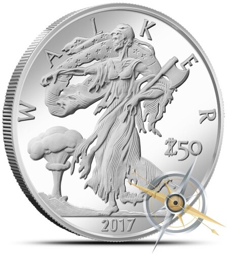 2017 Zombucks Walker 1oz Fine Silver Round