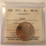 2011 Canada 1-dollar $1 Loon ICCS MS-65