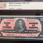 1937 $2 J/B Prefix Gordon-Towers BC22b Graded AU-55