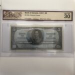 1937 $5 A/C Prefix Osborne Towers BC-23a VF30
