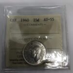 1940 Canada 25-Cent ICCS AU-55