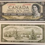 1954 $20 I/E Prefix Beattie-Coyne BC-41a UNC