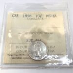 1958 Canada 10-Cent ICCS MS-64
