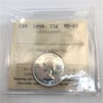 1959 Canada 25-Cent ICCS MS-65