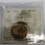 1989 Canada 1-dollar $1 Loon ICCS MS-64