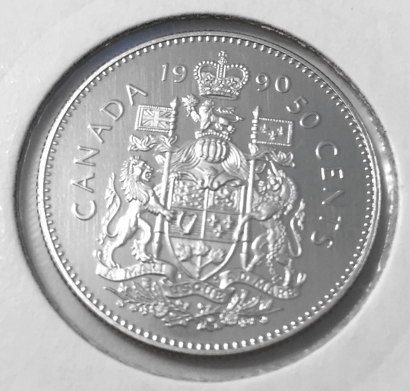 1990 Canada 50-cent Proof with Frosted Finish