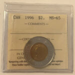 1996 Canada 2-dollar $2 Polar Bear ICCS MS-65