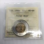 2004 Canada 2-dollar $2 Polar Bear ICCS MS-66