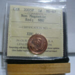 2005-P Canada 1-Cent ICCS Graded MS-67 Non-Magnetic ERROR