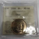 2008 Canada 1-dollar $1 Loon ICCS MS-66