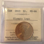 2010 Canada 1-dollar $1 Loon ICCS MS-66 Olympic Logo