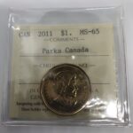 2011 Canada 1-dollar $1 Parks ICCS MS-65