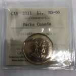 2011 Canada 1-dollar $1 Parks ICCS MS-66