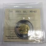 2013 Canada 2-dollar $2 Polar BearICCS MS-62