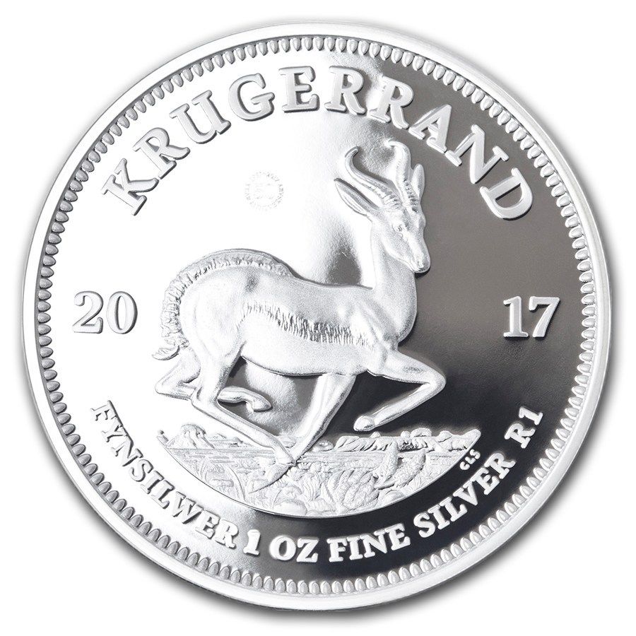 2017 S. Africa 1oz Silver PROOF Krugerrand GEM!
