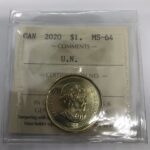 2020 Canada 1-dollar $1 U.N. Charter ICCS MS-64