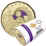 2022 Canada $1 1-dollar Oscar Peterson Special Wrapped Roll (Color)
