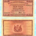 1945 South Africa MH De Kock Ten Shillings E77 462854