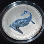 2013 Canada 25 Cent Tylosaurus Glow-in-the-dark Dinosaur Coin